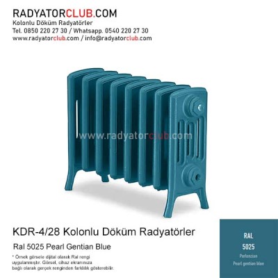 Kdr-4-28 Kolonlu Döküm Radyatör, Ral 5025 | Dilim 8 Kdr-4-28 Kolonlu Döküm Radyatör, Ral 5025 | Dilim 8